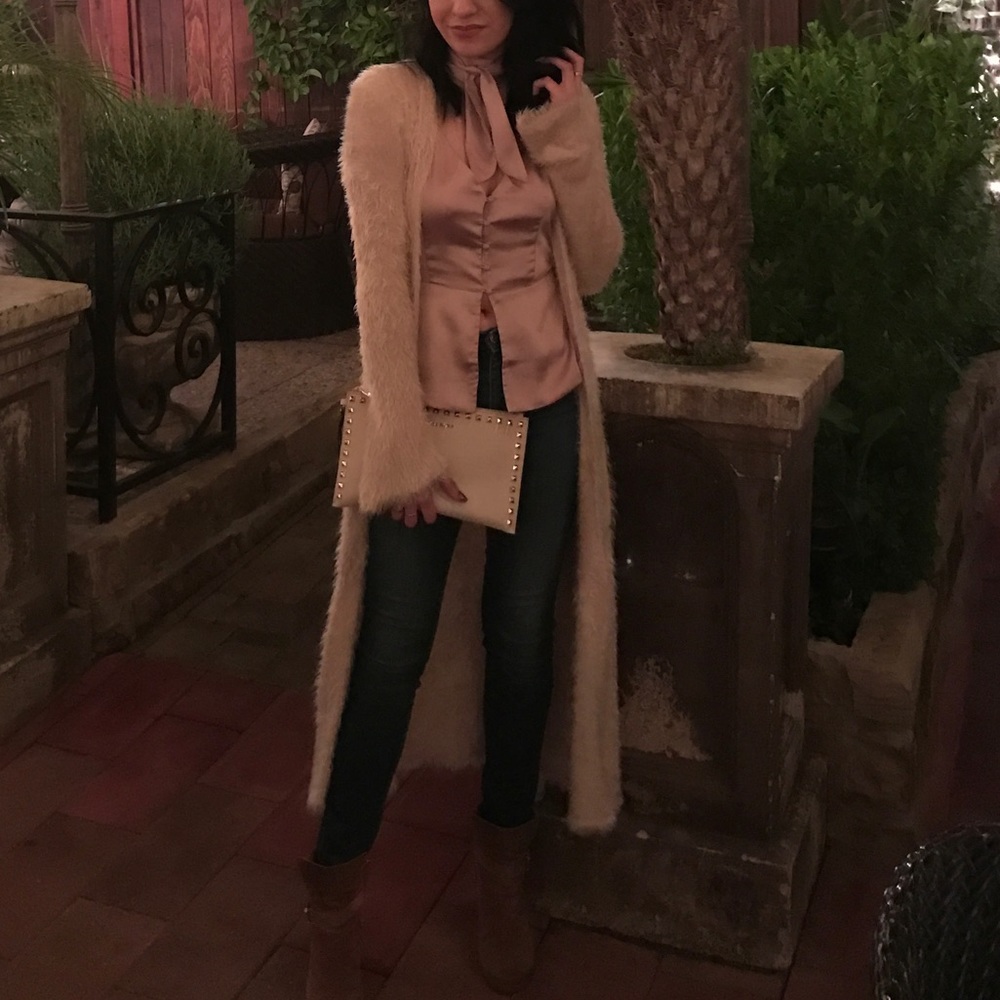 Long Fuzzy Cardigan